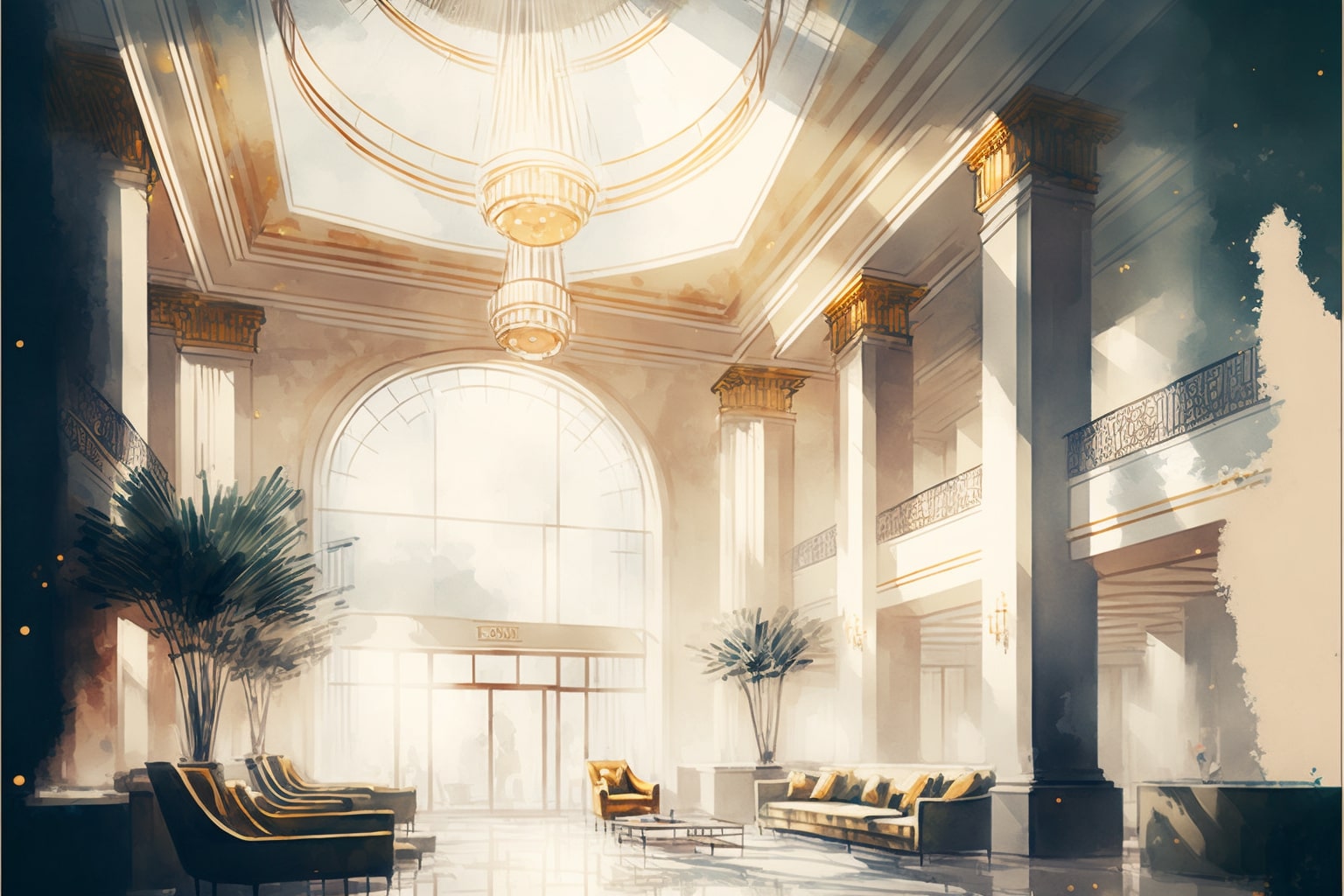 Meridian Chapters Blog 04 - Spacious luxurious and Well lit Hotel Lobby