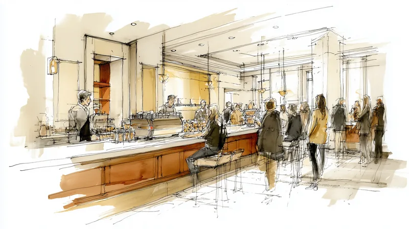 Espresso bar with curated ambiance